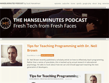 Tablet Screenshot of hanselminutes.com